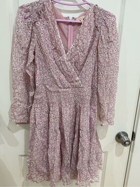 Rebecca Taylor lilac silk dress